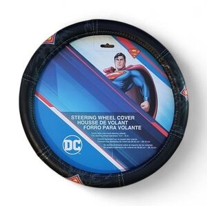 DC Superman 14.5in - 15in Steering Wheel Cover